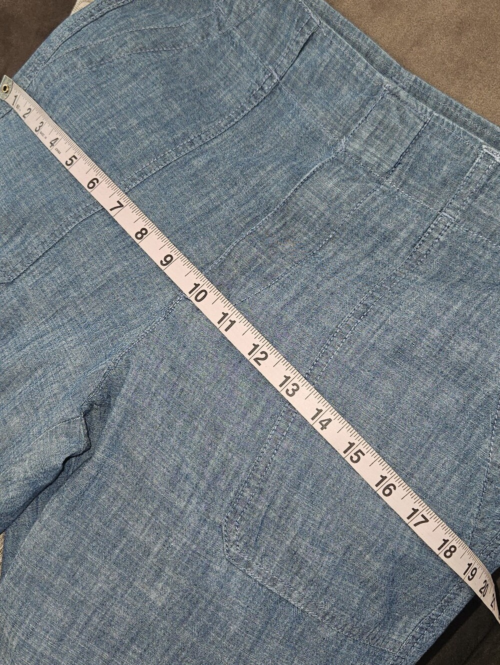 GAP Light Blue Wide-Leg 100% Cotton Pants Sz 6 - Picture 10 of 11